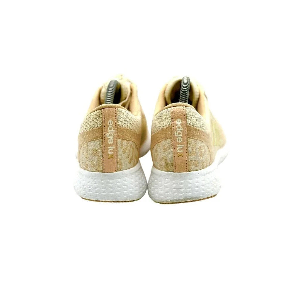 Adidas Edge Lux 4 Women's Beige Leopard Print Running Shoes Size 8.5 GZ6965‎